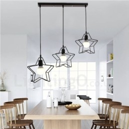 Lampada a sospensione moderna contemporanea a 3 luci 560 x 560 mm