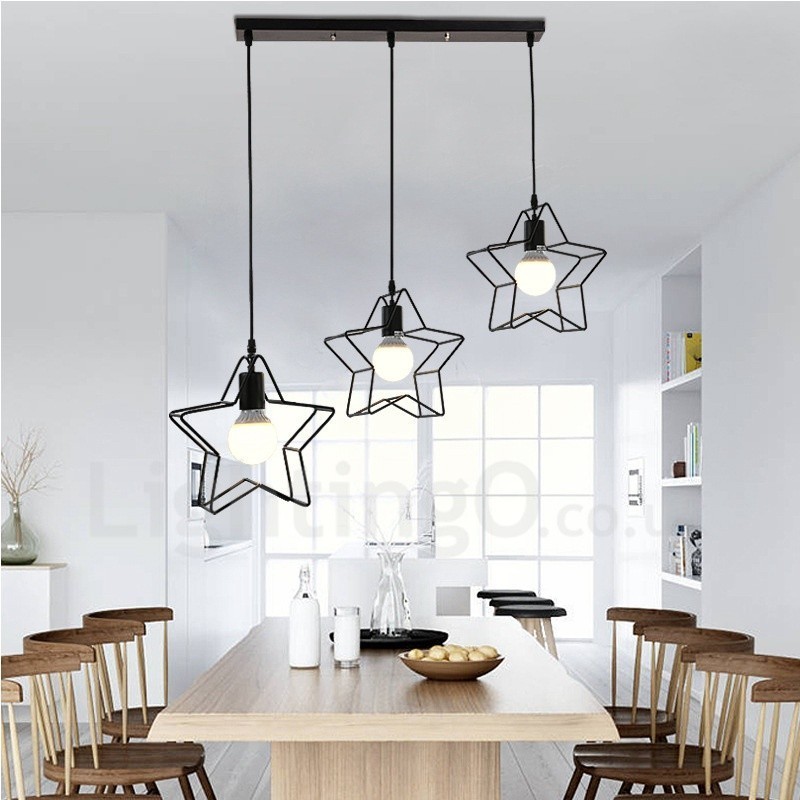 Lampada a sospensione moderna contemporanea a 3 luci 560 x 560 mm
