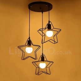 Lampada a sospensione moderna contemporanea a 3 luci 560 x 560 mm
