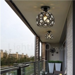 Lampada a sospensione rustica Lodge 1 luce 20 x 20 cm