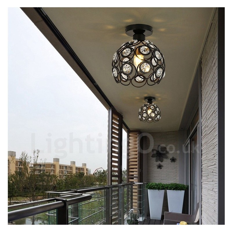 Lampada a sospensione rustica Lodge 1 luce 20 x 20 cm
