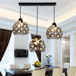 Lampada a sospensione Rustic Lodge a 3 luci LED integrato E27 20x20 cm