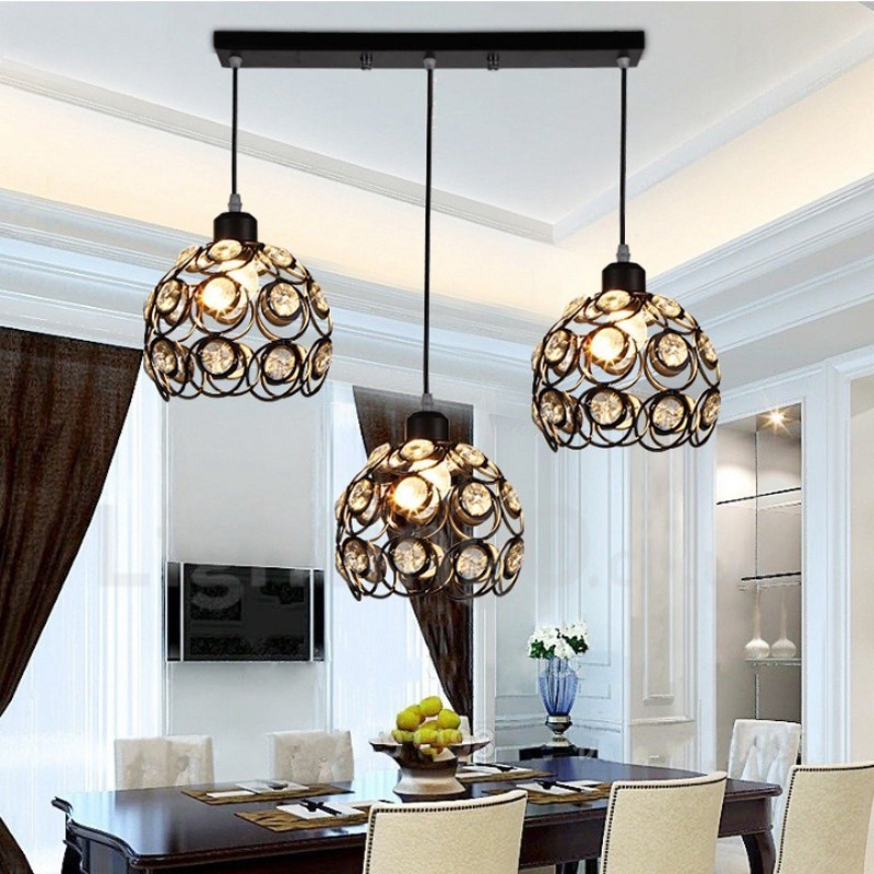Lampada a sospensione Rustic Lodge a 3 luci LED integrato E27 20x20 cm