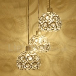 Lampada a sospensione Rustic Lodge a 3 luci LED integrato E27 20x20 cm