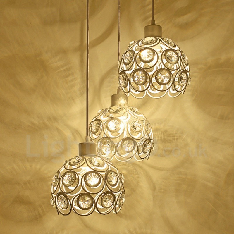 Lampada a sospensione Rustic Lodge a 3 luci LED integrato E27 20x20 cm