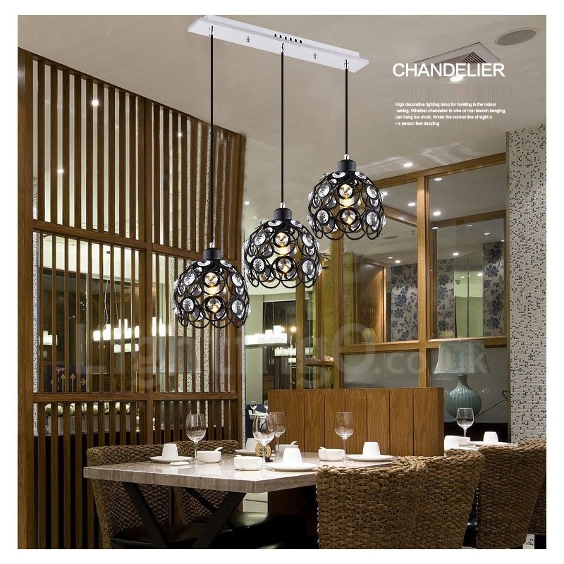 Lampada a sospensione Rustic Lodge a 3 luci LED integrato E27 20x20 cm