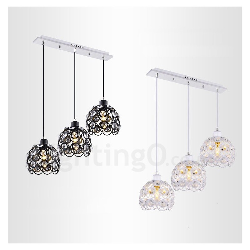 Lampada a sospensione Rustic Lodge a 3 luci LED integrato E27 20x20 cm