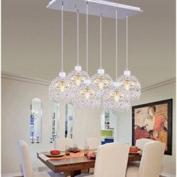 Lampada a sospensione Rustic Lodge a 6 luci LED integrato 20 x 20 cm E27