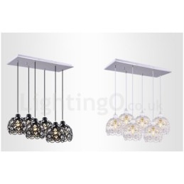 Lampada a sospensione Rustic Lodge a 6 luci LED integrato 20 x 20 cm E27