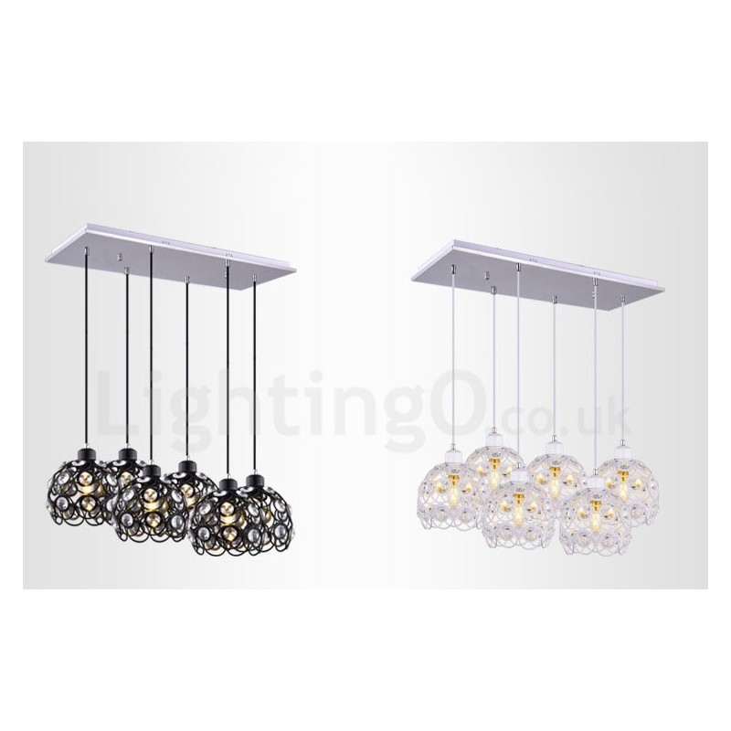 Lampada a sospensione Rustic Lodge a 6 luci LED integrato 20 x 20 cm E27