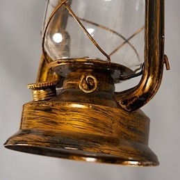 Lampadario a sospensione in metallo retrò rustico stile lodge vintage