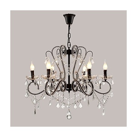 Lampadario in cristallo a 6 luci moderno classico rustico vintage retrò