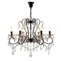 Lampadario in cristallo a 6 luci moderno classico rustico vintage retrò
