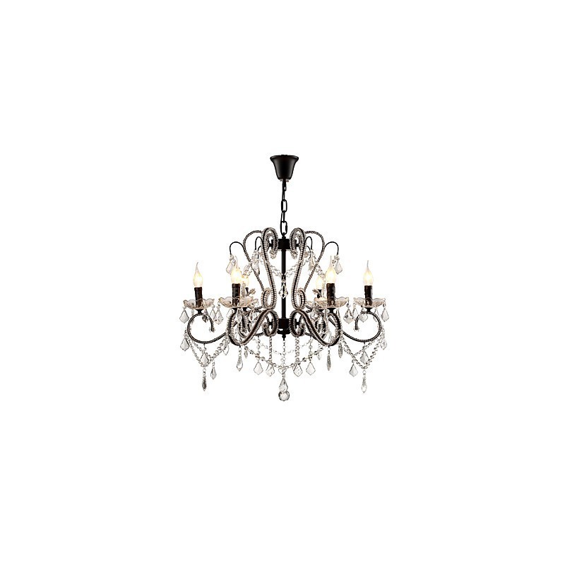 Lampadario in cristallo a 6 luci moderno classico rustico vintage retrò