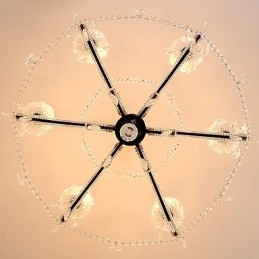 Lampadario in cristallo a 6 luci moderno classico rustico vintage retrò