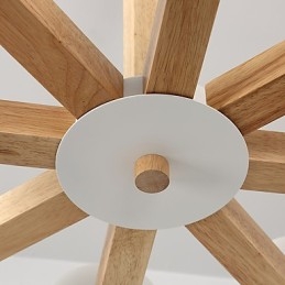 Lampadario a 8 luci in legno stile country tradizionale classico moderno contemporaneo vintage