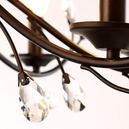 Lampadario in cristallo a 9 luci moderno contemporaneo vintage retrò classico country dipinto