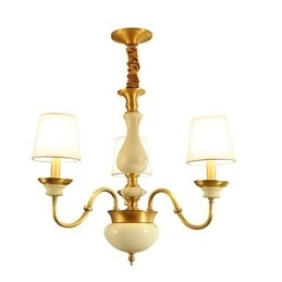 Lampadario in metallo con decorazioni in ceramica, stile country