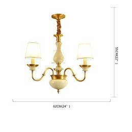 Lampadario in metallo con decorazioni in ceramica, stile country