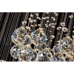 Lampadario a sospensione moderno in cristallo 5 m, 13 lampadine GU10