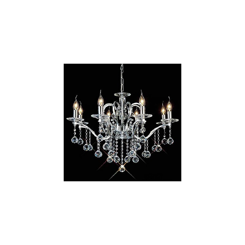Lampadario in cristallo moderno a 8 luci