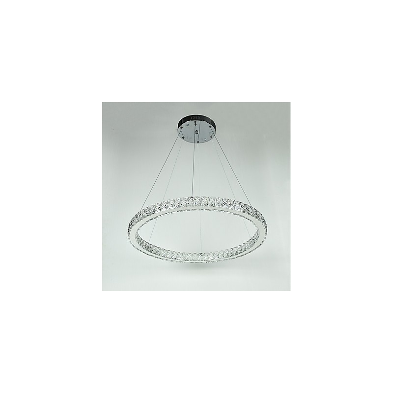 Lampada a sospensione ad anello dimmerabile con telecomando, lampadario moderno LED integrato