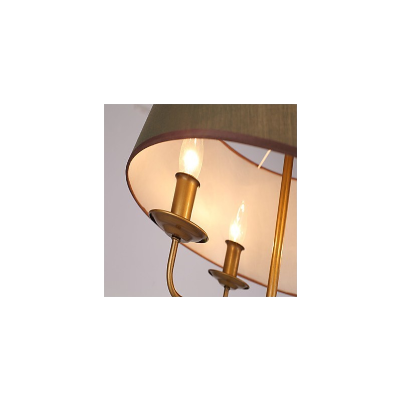 Dipinto rustico Lodge Caratteristica per designer Negozi interni in metallo Lampadario a 2 lampadine