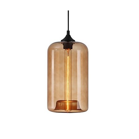 Lampadario a sospensione minimalista bottiglia 1 luce in ferro dipinto