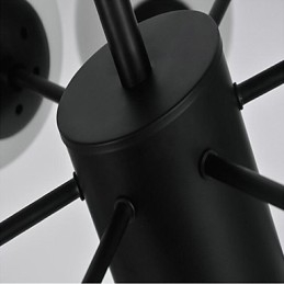 Lampadario moderno classico in metallo e vetro, mini, 8 luci E26/E27