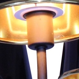 Lampadario a sospensione moderno contemporaneo in metallo nero, 6 luci E12/E14