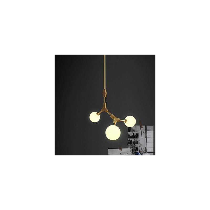 Lampadario a sospensione classico mini in legno e bambù, finitura verniciata
