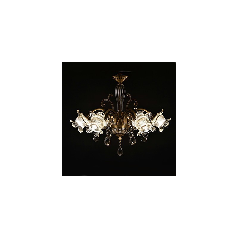 Dipinto rustico Lodge Caratteristica per designer Negozi interni in metallo Lampadario a 2 lampadine