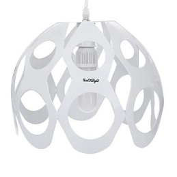 Lampadario moderno contemporaneo in metallo, 24 x 28 x 28 cm, E26/E27