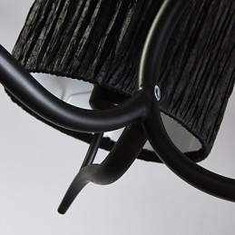 Lampadario classico tradizionale 3 luci con paralume in tessuto