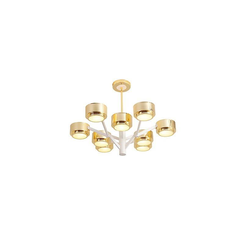 Lampadario minimalista moderno a tamburo 9 luci G9 LED integrata