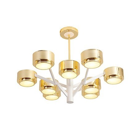 Lampadario minimalista moderno a tamburo 9 luci G9 LED integrata