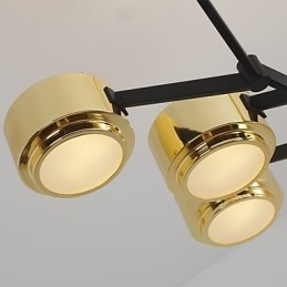 Lampadario minimalista moderno a tamburo 9 luci G9 LED integrata