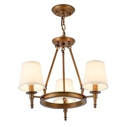 Lampadario a 3 luci in stile rustico, vintage e moderno, finitura dipinta