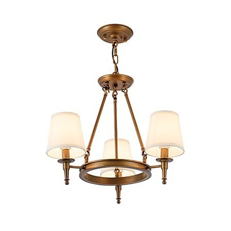 Lampadario a 3 luci in stile rustico, vintage e moderno, finitura dipinta