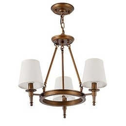 Lampadario a 3 luci in stile rustico, vintage e moderno, finitura dipinta