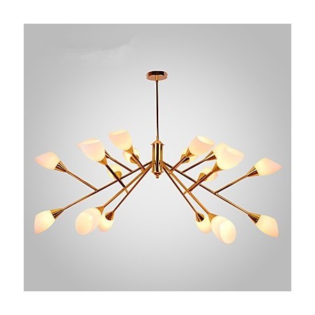 Lampadario nordico creativo per ingresso, metallo e vetro, 83 x 135 x 83 cm