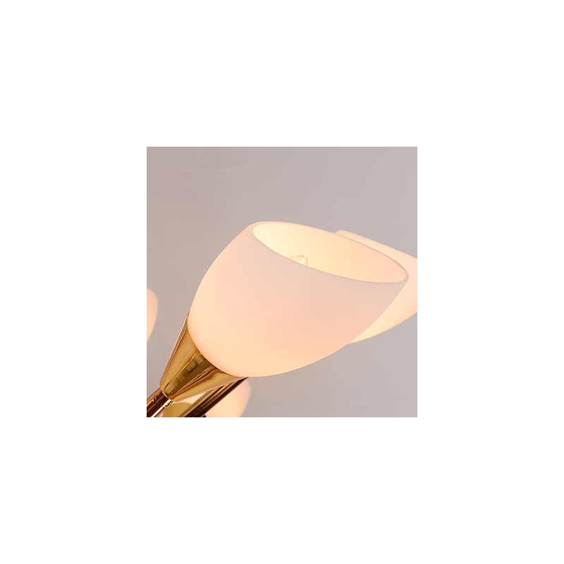 Lampadario nordico creativo per ingresso, metallo e vetro, 83 x 135 x 83 cm