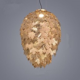 Lampadario classico a lanterna elettroplaccato in metallo, stile mini