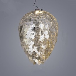 Lampadario classico a lanterna elettroplaccato in metallo, stile mini