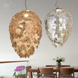 Lampadario classico a lanterna elettroplaccato in metallo, stile mini