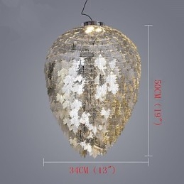 Lampadario classico a lanterna elettroplaccato in metallo, stile mini