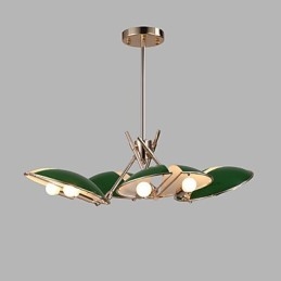Lampadario moderno minimalista in metallo 8 luci E12/E14