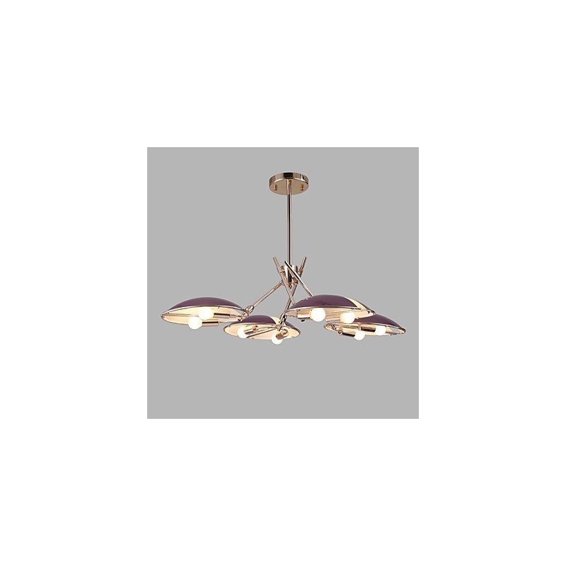 Lampadario moderno minimalista in metallo 8 luci E12/E14