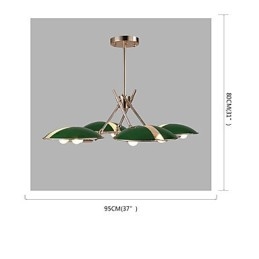 Lampadario moderno minimalista in metallo 8 luci E12/E14