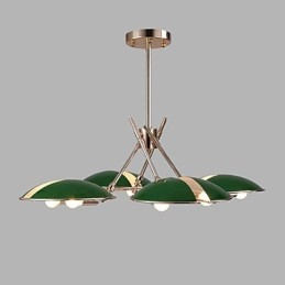 Lampadario moderno minimalista in metallo 8 luci E12/E14